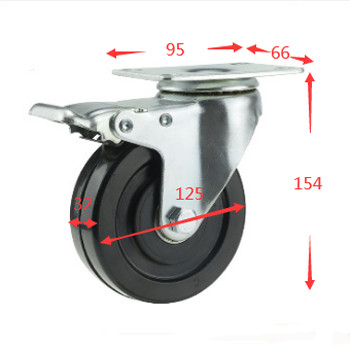 industrial caster 125mm 5 inch ESD castor for trolley cart