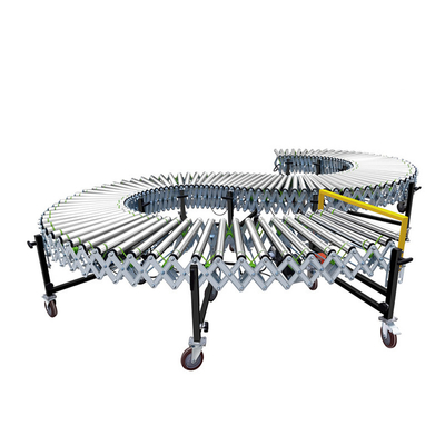 ABS Skate Wheel Gravity Flexible Conveyor Telescopic