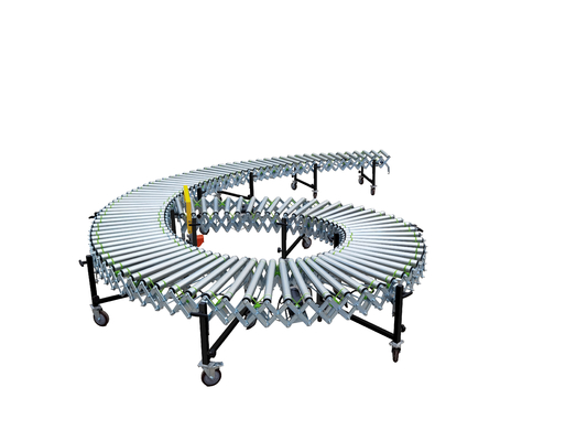 Manual Flexible Gravity Roller Conveyor For Carton Boxes