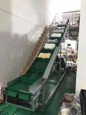 Food Lean Pipe  Plastic Mesh Belt Conveyor For Tomato Cake