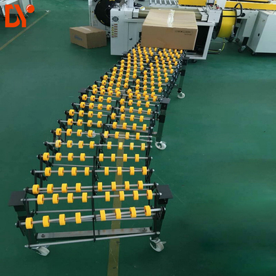 Modular Power Gravity Stainless Roller Conveyor System With Nylon Casters